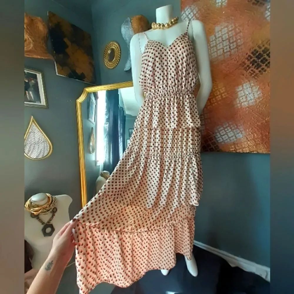 NWT H&M Tiered Ruffled Maxi Dress